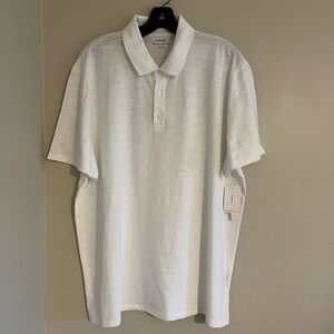 Vince Men's White Polo Shirt Size: XL MSRP: $49